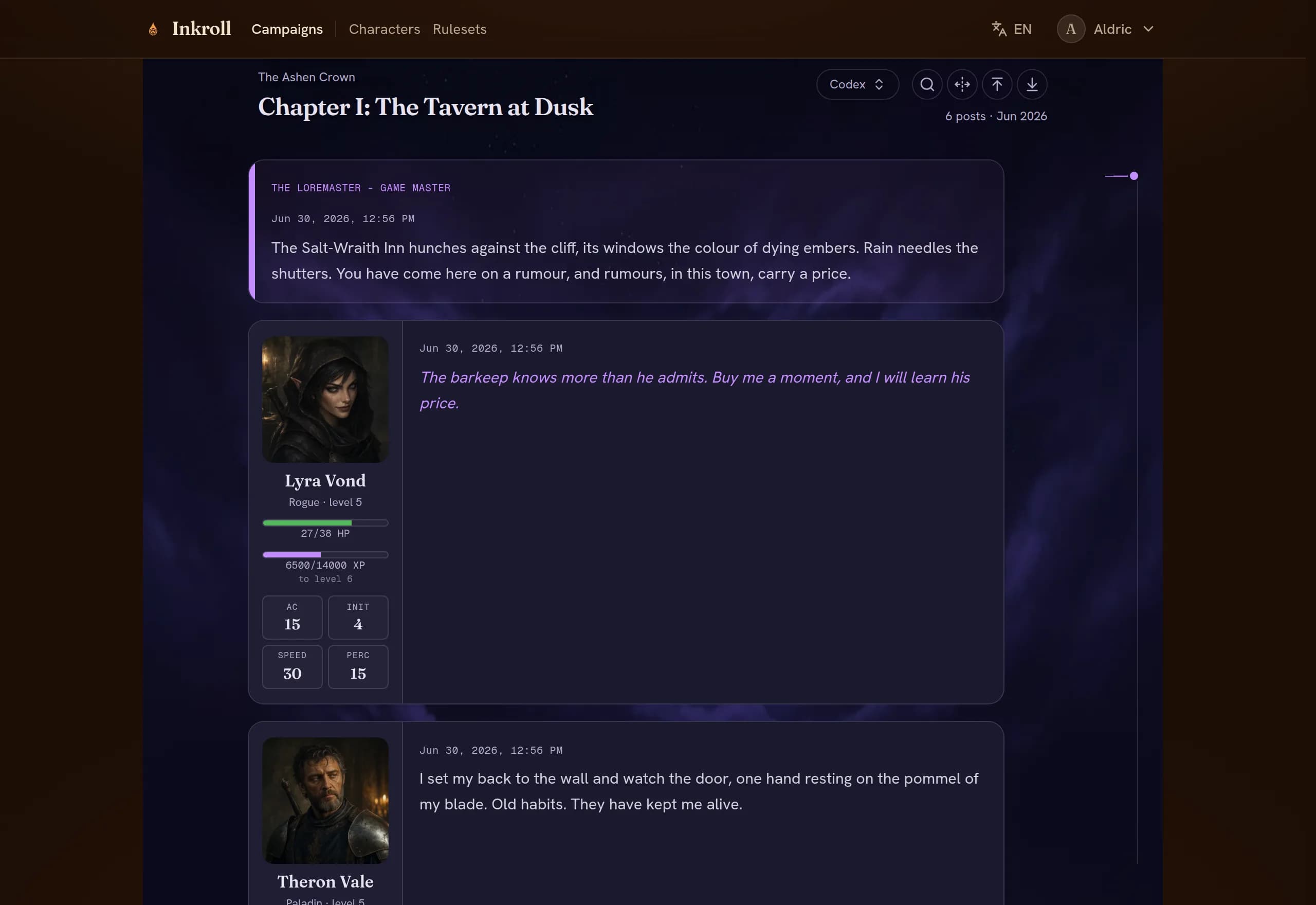 The Arcane campaign style